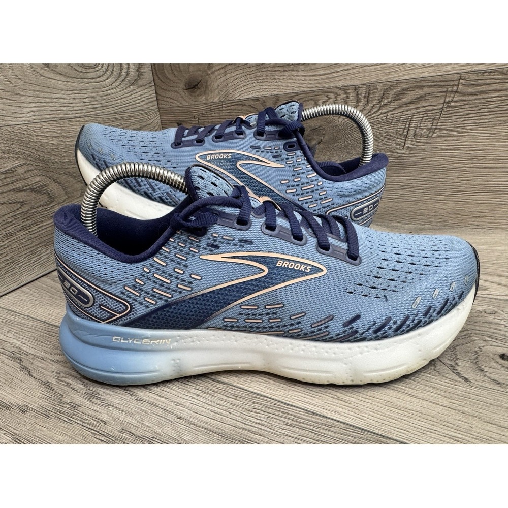Brooks Glycerin 20 Womens Running Shoes Blue Pink 1203691B478 Size 9 B Medium